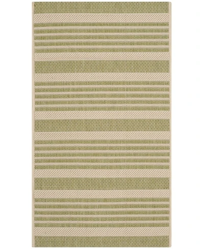 Safavieh Courtyard CY6062 Beige and Sweet Pea 5'3" x 7'7" Sisal Weave Outdoor Area Rug