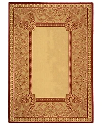 Safavieh Courtyard CY2965 Natural and Red 5'3" x 7'7" Outdoor Area Rug