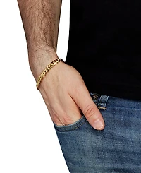 Lightweight Men's Miami Cuban Link 8-1/2" Bracelet (7mm) in 10k Gold