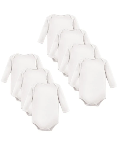 Luvable Friends Baby Boys Unisex 7Pk Long Sleeve Bodysuits