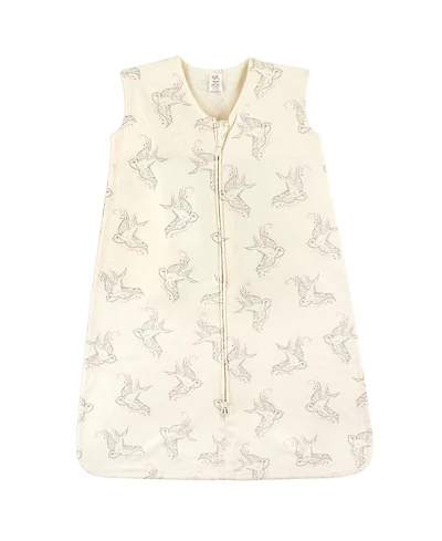 Touched by Nature Baby Girls Organic Cotton Sleeveless Wearable Sleeping Bag, Sack, Blanket