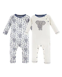 Touched by Nature Baby Boys 2Pk Organic Coverall