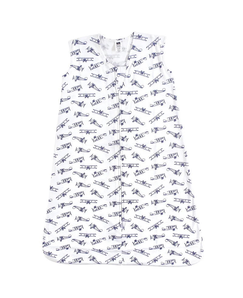 Hudson Baby Boys Cozy Cotton Sleeveless Sleep & Cuddle Pouch