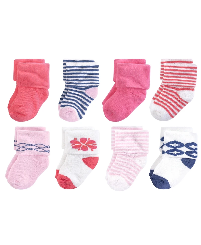 Touched by Nature Baby Girls Organic Cotton Socks