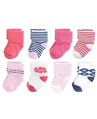 Touched by Nature Baby Girls Organic Cotton Socks