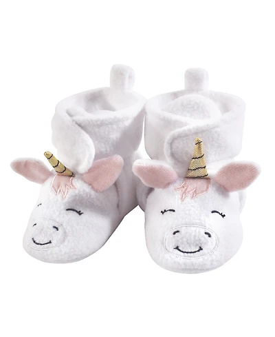 Hudson Baby Girls Cozy Fleece Booties