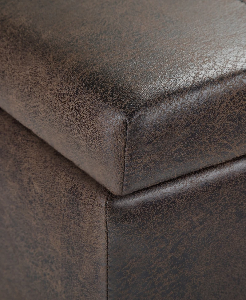 Dover Contemporary Rectangle Storage Ottoman Bench