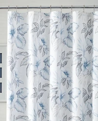 Tommy Bahama Home Casablanca Garden Cotton Shower Curtain, 72" x 72"