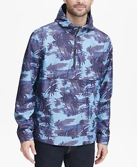Levi's Men's Water-Resistant Palm-Print 1/2-Zip Jacket