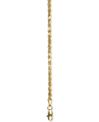 Italian Gold Forza Rope Chain 24" Necklace (2-1/2mm) in 14k Gold