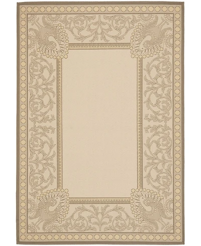 Safavieh Courtyard CY7514 Beige and Dark Beige 5'3" x 7'7" Outdoor Area Rug