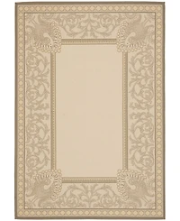 Safavieh Courtyard CY7514 Beige and Dark Beige 5'3" x 7'7" Outdoor Area Rug
