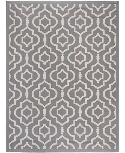 Safavieh Courtyard CY6926 Anthracite and Beige 8' x 11' Sisal Weave Outdoor Area Rug