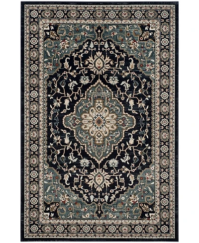 Safavieh Lyndhurst LNH338 Anthracite and Teal 8' x 10' Area Rug