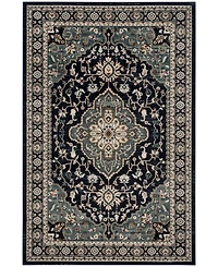 Safavieh Lyndhurst LNH338 Anthracite and Teal 8' x 10' Area Rug