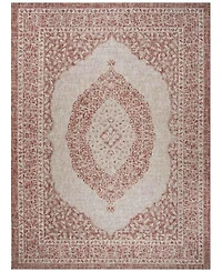 Safavieh Courtyard CY8751 Light Beige and Terracotta 8' x 11' Sisal Weave Outdoor Area Rug