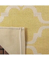 Safavieh Courtyard CY6009 Yellow and Beige 5'3" x 7'7" Sisal Weave Outdoor Area Rug