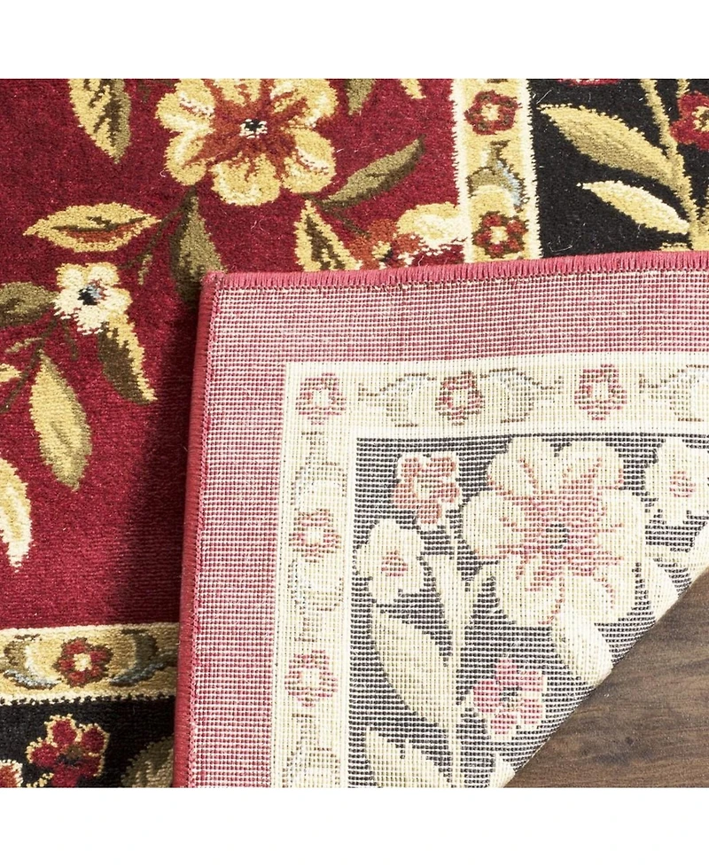 Safavieh Lyndhurst LNH557 Red and Black 5'3" x 7'6" Area Rug