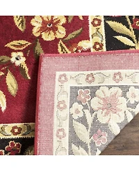 Safavieh Lyndhurst LNH557 Red and Black 5'3" x 7'6" Area Rug