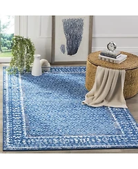 Safavieh Adirondack Light Blue and Dark Blue 5'1" x 7'6" Area Rug