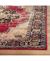 Safavieh Vintage Hamadan VTH219 Red and Multi 5'3" x 7'6" Area Rug