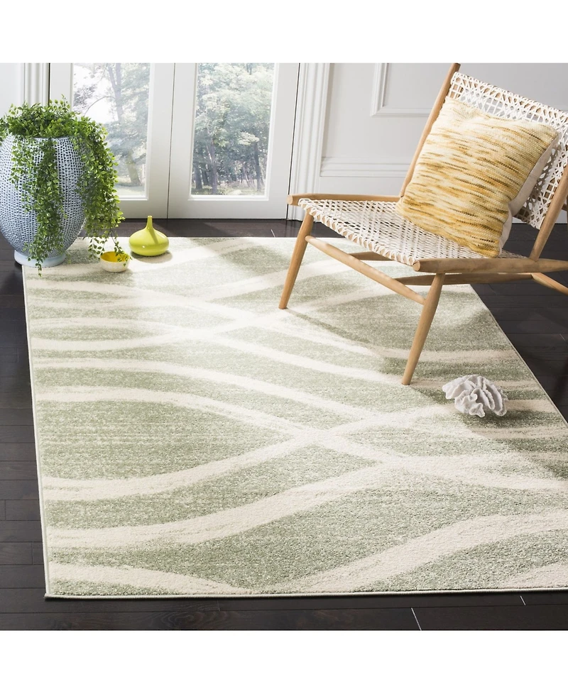 Safavieh Adirondack 125 Sage and Cream 5'1" x 7'6" Area Rug