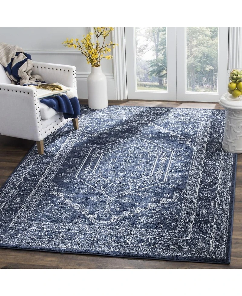 Safavieh Adirondack 108 Navy and Ivory 5'1" x 7'6" Area Rug