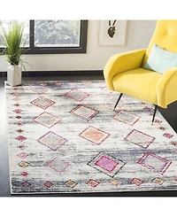 Safavieh Adirondack Light Gray and Red 5'1" x 7'6" Area Rug
