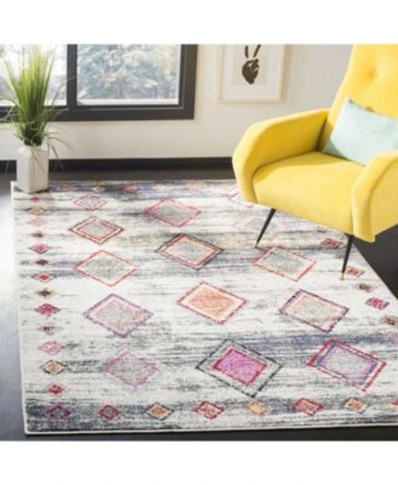 Safavieh Adirondack 205 Light Gray Red Area Rug Collection