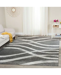Safavieh Adirondack 125 Charcoal and Ivory 8' x 10' Area Rug