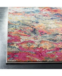 Safavieh Monaco MNC258 Blue and Orange 5'1" x 7'7" Area Rug