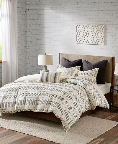 Ink+Ivy Rhea Jacquard 3-Pc. Duvet Cover Set, Full/Queen