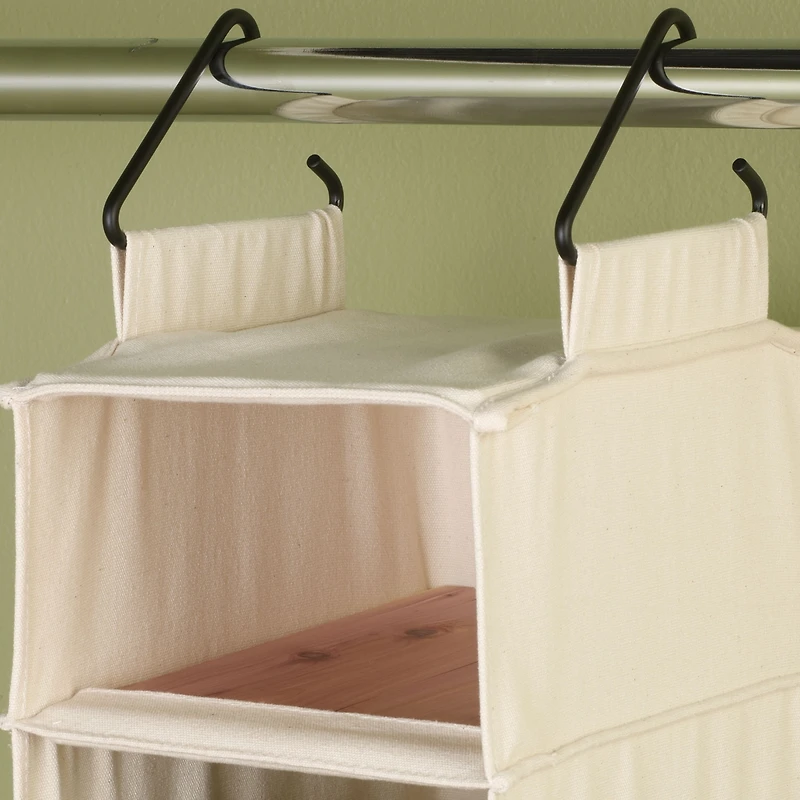Household Essentials Cedarline 10-Shelf Wide Hanging Shoe Organizer