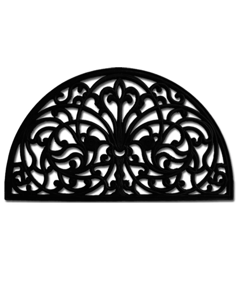 Home & More Iris Rubber Doormat, 18" x 30"
