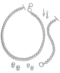 Lauren Ralph Lauren Silver Tone Beaded Jewelry Separates