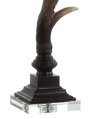 Jonathan Y Antler Rustic Resin/Crystal Led Table Lamp