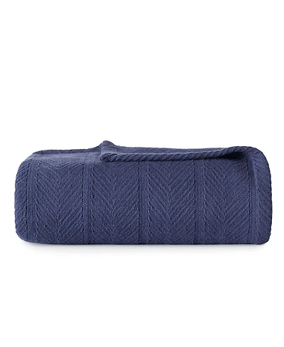 Closeout! Eddie Bauer Herringbone Solid Blanket, Twin