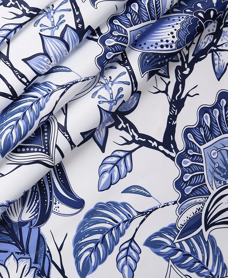 Cynthia Jacobean Floral 52" x 120" Curtain Set