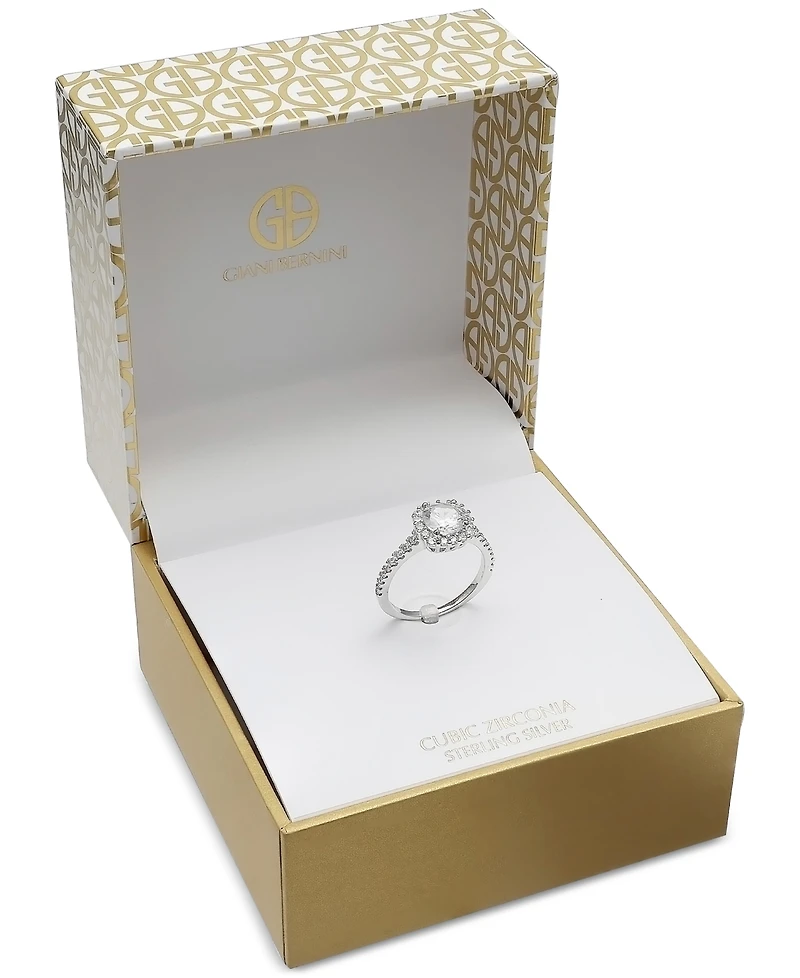 Giani Bernini Cubic Zirconia Halo Ring, Created for Macy's