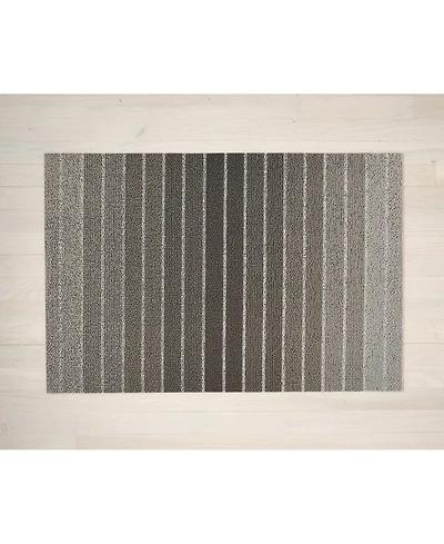 Chilewich Block Stripe Shag Doormat - 18" x 28"