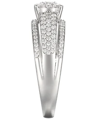 Cubic Zirconia Bridal Ring Sterling Silver