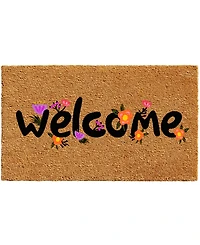 Home & More Spring Welcome Coir/Vinyl Doormat, 17" x 29"