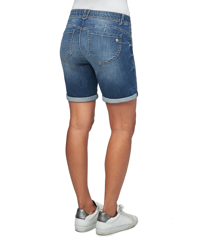 Democracy 5" Destructed "Ab" Solution Rolled Cuff Short