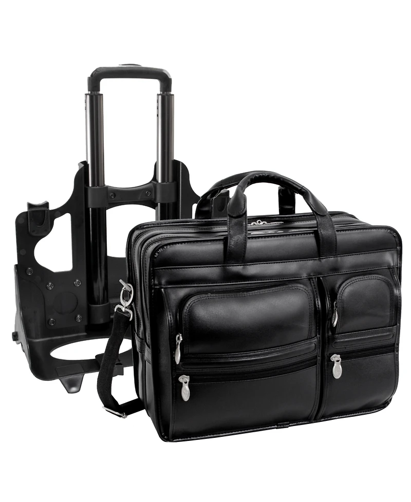 Mcklein Franklin 15" Patented Detachable Wheeled Laptop Briefcase