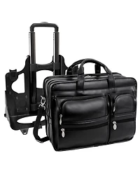 Mcklein Franklin 15" Patented Detachable Wheeled Laptop Briefcase