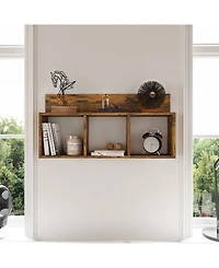 Danya B. Triple Cubed Shelf with Ledge - Wall Mount Cubie