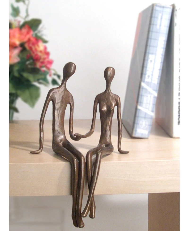 Danya B. Sitting Couple Cast Bronze