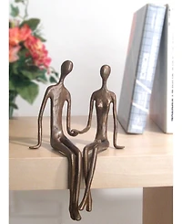 Danya B. Sitting Couple Cast Bronze