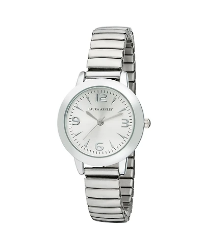 Laura Ashley Silver Stretch Bracelet Watch
