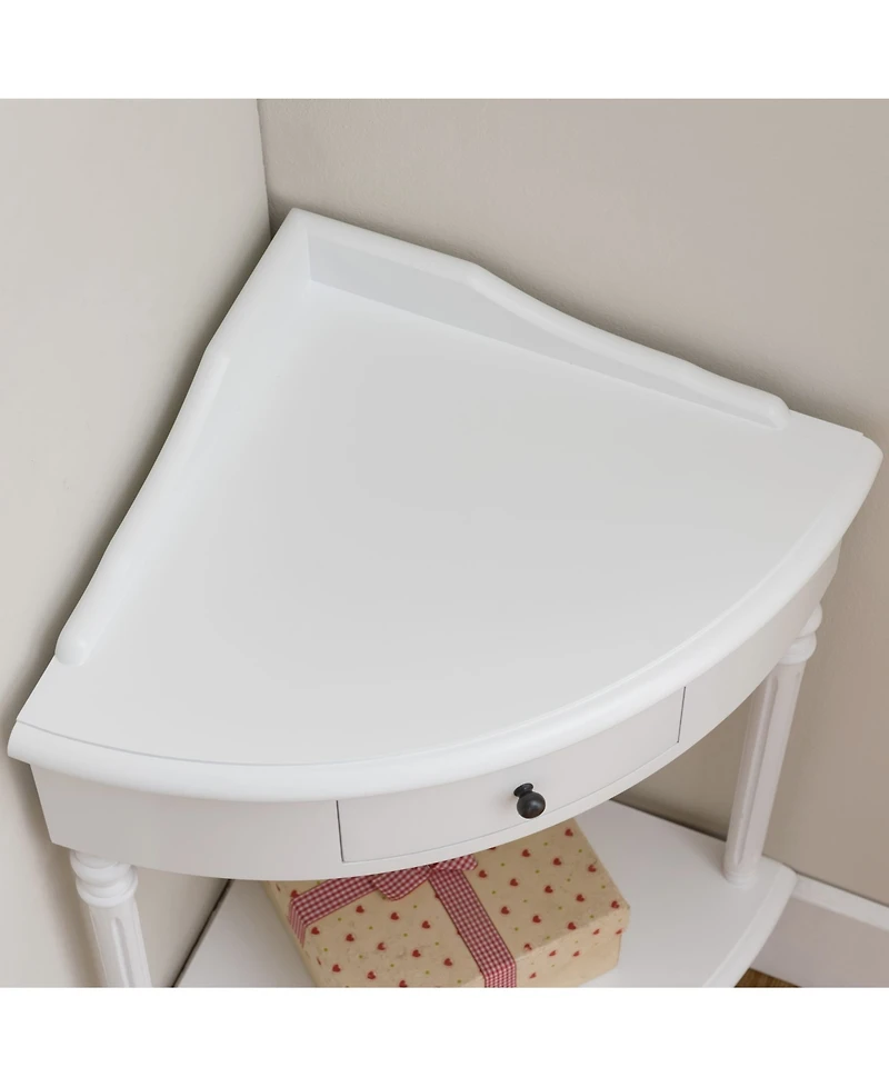 Leick Home Favorite Finds Corner Stand Table with Storage